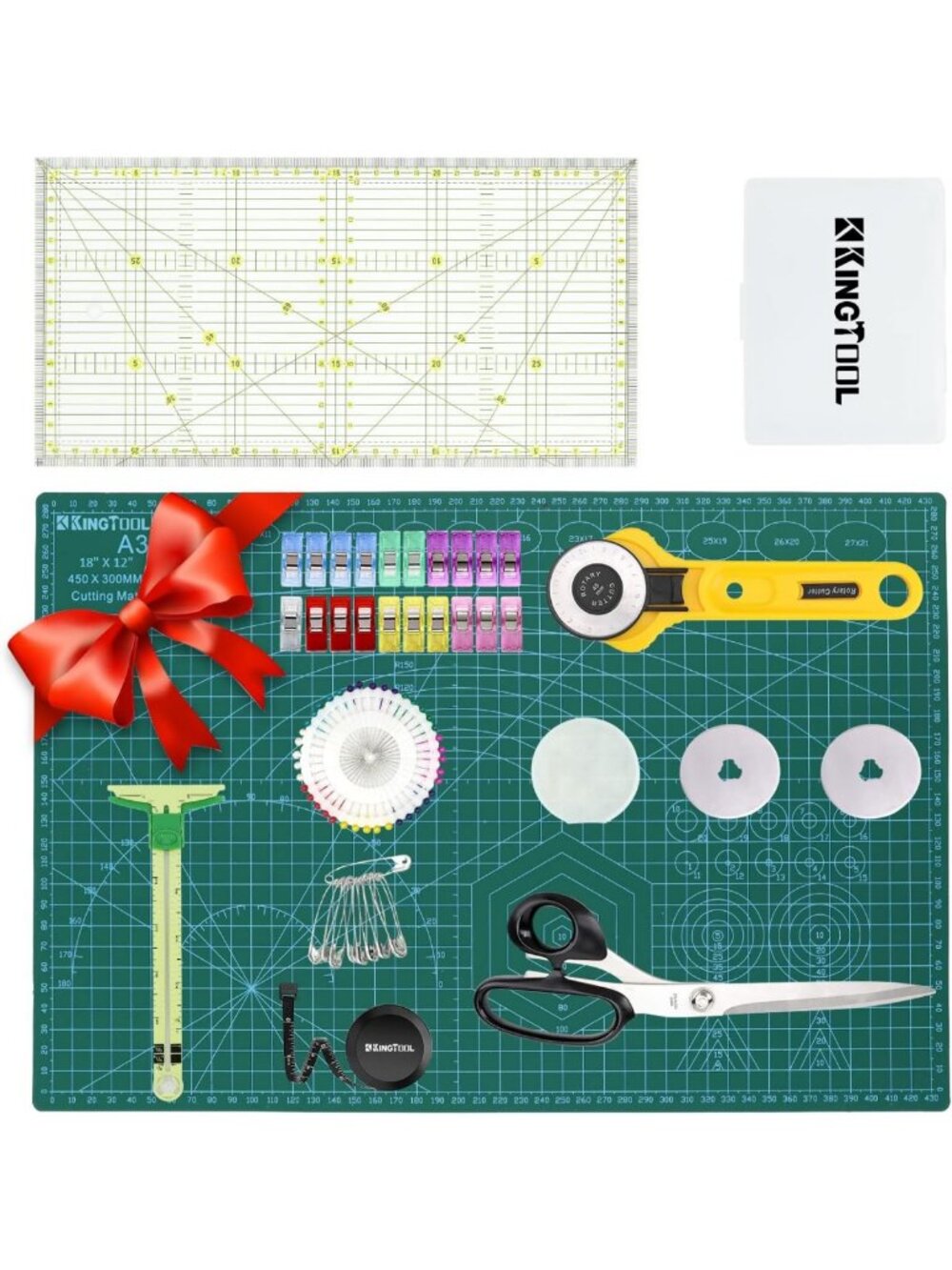78 Pcs Rotary Cutter Set - 45mm Cutter Kit with Cutting Mat, Fabric Scissors